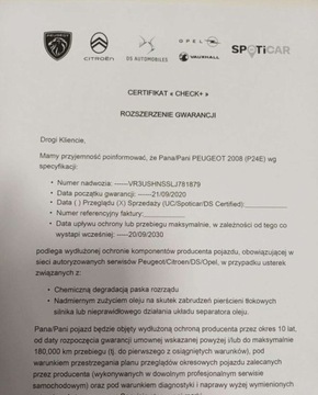 Peugeot 2008 II SUV 1.2 PureTech 130KM 2020 Peugeot 2008 185 2008 Allure 130KM Automat I wl. GWARANCJA 1.2 130KM, zdjęcie 33