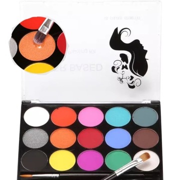 КРАСКИ ДЛЯ КРАСКИ ЛИЦА, ТЕЛА, РОТА 15 шт НОВАЯ МОДЕЛЬ!