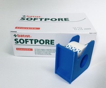 Przylepiec włókninowy Softpore 2,5cm x 9,15m 12szt