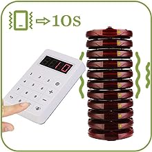 Система вызова клиентов Retekess TD158 на 10 пейджеров для ресторана-бара