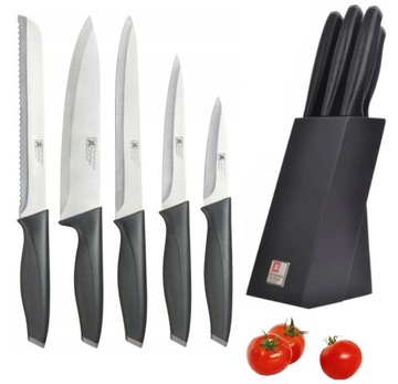 НАБОР ИЗ 5 КУХОННЫХ НОЖЕЙ ADVANTEGE AMFA RICHARDSON В БЛОКЕ С БЕСПЛАТНОЙ ТОЧИЛКОЙ
