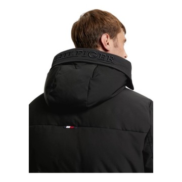 TOMMY HILFIGER KURTKA MĘSKA ZIMOWA ROCKIE UTILITY PARKA CZARNA r.L