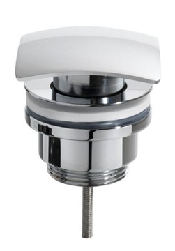 Korek umywalkowy 62 mm bez przelewu, chrom ROMBO