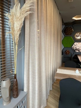 Готовые шторы Лилиана Бежевый 145х270 Лента