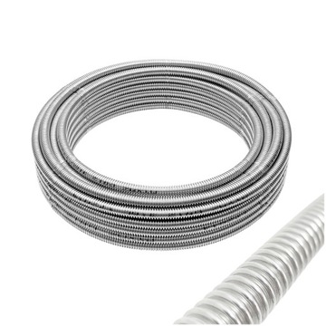 ELASTYCZNA NIERDZEWNA RURA KARBOWANA DN 32 PRZEWÓD INOX AISI 316L 6/4 FI 40