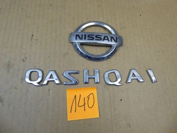 LOGO ZNAKY ZNAK KRYT ZADNÍ NISSAN QASHQAI