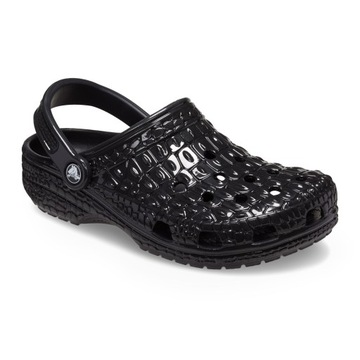 Klapki Crocs Classic Metallic Crocskin black 38-39 EU