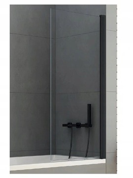 PARAWAN NAWANNOWY PL 70 cm 6 mm CZARNY PROFIL