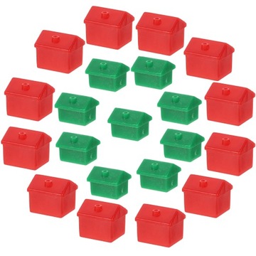 Настольная игра Домики Фигуры Монополия Шахматы 2 комплекта