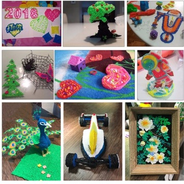 СТЕРЖНИ ДЛЯ 3D-РУЧКИ НИТЬ ДЛЯ ПЕЧАТИ 20 ЦВЕТОВ 100 МЕТРОВ СМЕШАТЬ