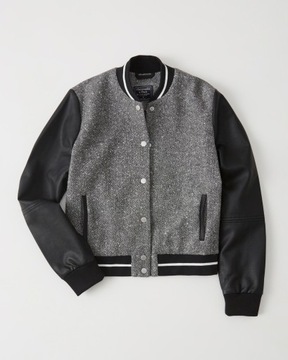 ABERCROMBIE Hollister Kurtka Bomber Bejsbolówka M