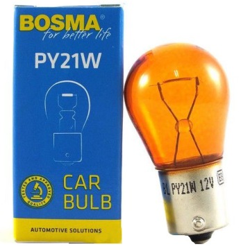 ЛАМПА BOSMA PY21W 12V 21W BAU15S ОРАНЖЕВАЯ