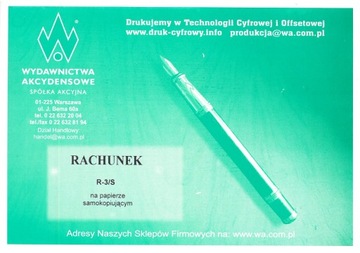 RACHUNEK TOWAR,USŁUGA 8-POZYCJI