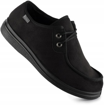 DR ORTO MĘSKIE BUTY ORTOPEDYCZNE ZDROWOTNE SZEROKIE WYGODNE CZARNE r. 39