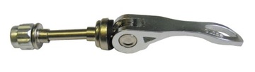 Zamykacz siodła Alu srebrny śruba 6mm + tuleje 8mm