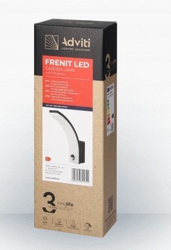 FRENIT LED 20W, oprawa ogrodowa z czujnikiem ruchu, 1800lm, IP65, 4000K,