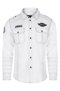 Koszula BRANDIT Luis Vintageshirt white 5XL