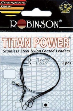 Robinson przypon stalowy 15cm/9kg czarny 2szt