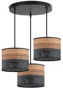 LAMPA WISZĄCA SUFITOWA ŻYRANDOL ABAŻUR NOWOCZESNA LED