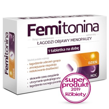 Femitonina 30 tabletek Łagodzi objawy menopauzy