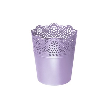 Ażurowa Doniczka Osłonka LACE DLAC180 lawenda