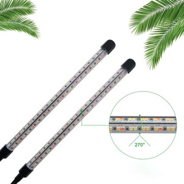 Четырехголовочный светодиодный светильник для выращивания растений, красный и синий