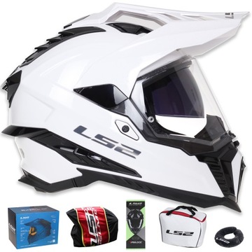LS2 MX701 EXPLORER biały KASK CROSS ENDURO