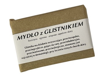 Mydło z GLISTNIKIEM - 100gr - łuszczyca, egzema, AZS - euforiaLAB