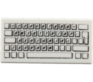LEGO 3069bpb030 Klawiatura tile nadruk 1x2 1szt