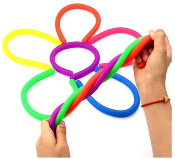 ИГРУШКИ FIDGET 1x СЕНСОРНАЯ ПАСТА С СТРЕЙЧ-ЛАПШЕЙ