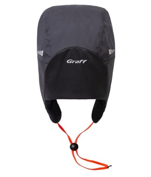 GRAFF ТЕПЛАЯ ЗИМНЯЯ ШАПКА С КОЗЫРЕМ + МАСКА