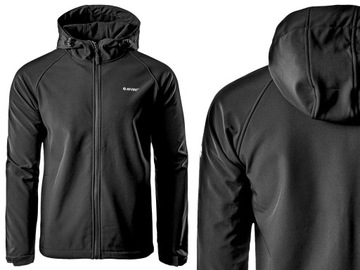 KURTKA SOFTSHELL HI-TEC NETI II MĘSKA WODOODPORNA Z KAPTUREM ROZ. XL