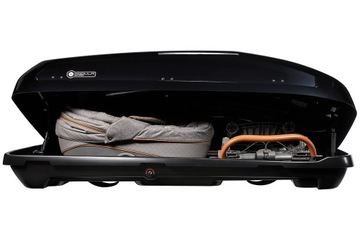 КОРОБКА НА ВЕРШИНУ MODULA EVO 470L ДВУХСТОРОННЯЯ ГЛЯНЦЕВАЯ ЧЕРНАЯ БАГАЖНИКИ SOSNowiec
