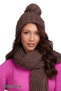 291_KOMPLET CZAPKA SZALIK CIEPŁY POLSKI