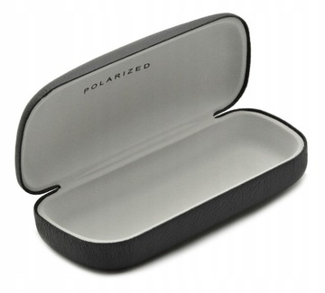 Twarde czarne ETUI Futerał na okulary ESTILLO