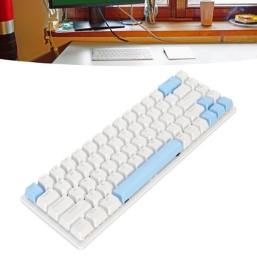 МЕХАНИЧЕСКАЯ КЛАВИАТУРА 60% RGB 68 КЛАВИШ БЕЛАЯ