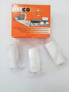 10 РУЛОНОВ ТЕРМОБУМАГИ ДЛЯ ЦИФРОВОГО ТАХОГРАФА HICO TACHO ROLL