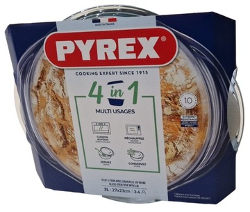 ПОСУДА ИЗ ПИРЕКС ЛЕГКОСТНАЯ С КРЫШКОЙ ESSENTIALS 2,2л+0,8л 3л