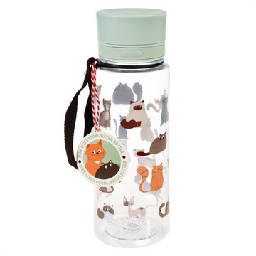 Butelka na wodę BIDON 600 ml KOTY Rex London DUŻA Bpa Free