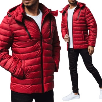 MĘSKA KURTKA PIKOWANA Z KAPTUREM roz. M