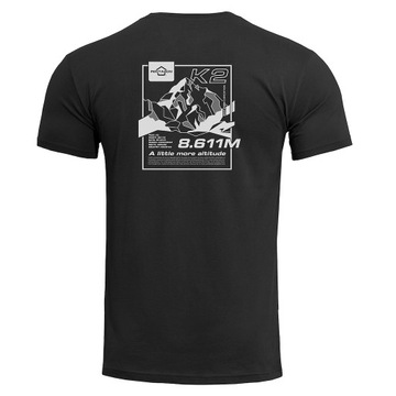 Koszulka Męska Bawełniana T-Shirt Pentagon Ageron "K2 Mountain" Czarna XL