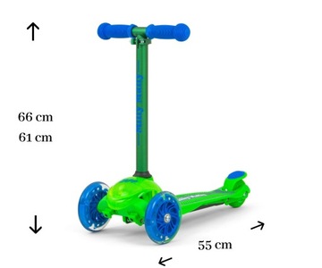 Светодиодный скутер светодиод Zapp Green 3+