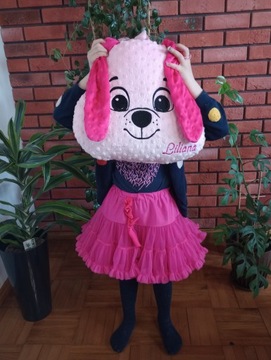 Подушка Dog Minky с вышивкой имени собаки на день рождения