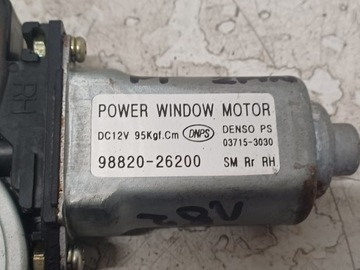 HYUNDAI SANTA FE 2 PIN - MOTOREK ZVEDÁNÍ OKNO PRAVÝ ZADNÍ 9882026200