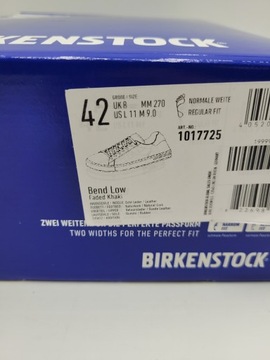 Кроссовки Birkenstock Bend Low 1017725 р. 42