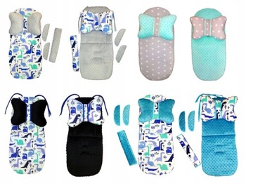 Вставка в коляску + матрас бабочка MINKY! Узоры!