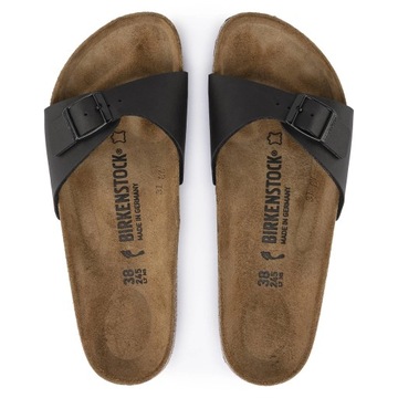 Sandały damskie Birkenstock Arizona PROFILOWANE SKÓRZANE KLAPKI BIRKO FLOR