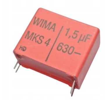 Kondensator WIMA MKS4 1.5uF 20% 630VDC 400VAC 27.5