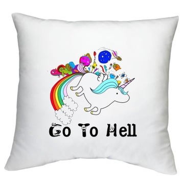 PODUSZKA UNICORN JEDNOROŻEC TĘCZA WZORY