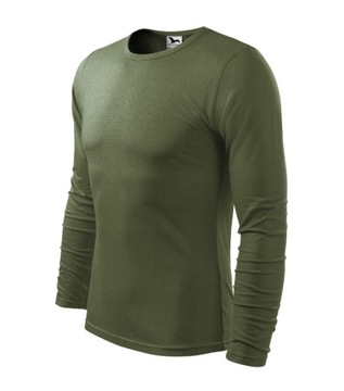 KOSZULKA MĘSKA ZDŁUGIM RĘKAWEM MALFINI FIT-T LS 119 160G KHAKI S